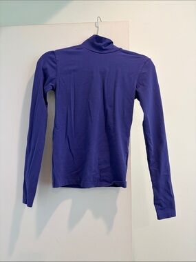Rodebjer Purple Long-Sleeve Turtleneck Top